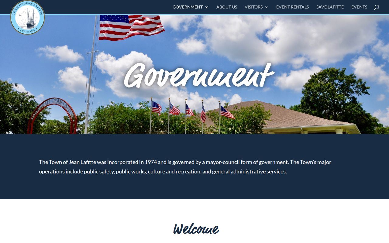 Jean Lafitte warrant records town hall and police contact page